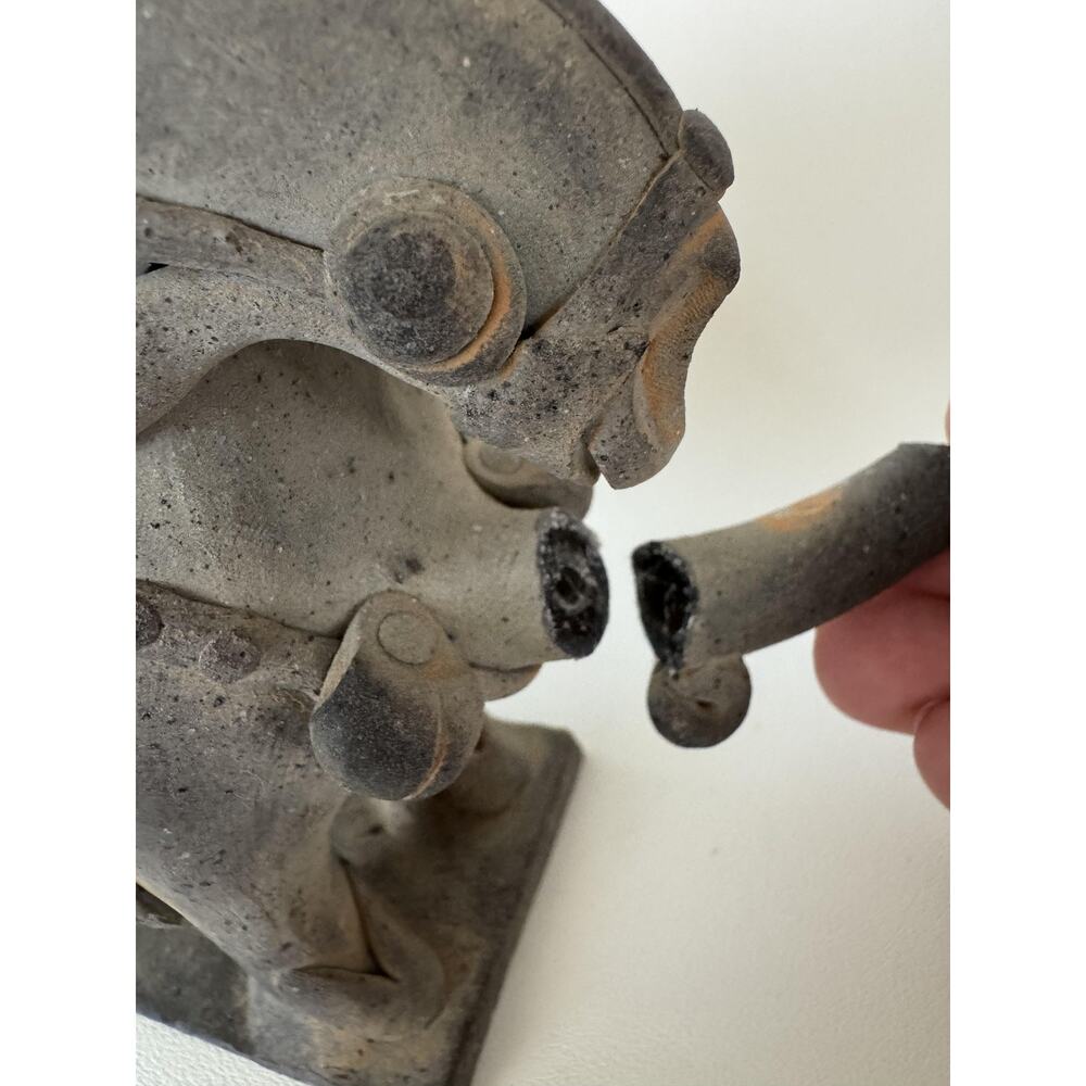 Korean Warrior Sculpture on Horse Clay Vessel Silla Master - Picture 9 of 12